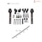 Vdomdoors Sturdy Barn Door 30 x 80in, Light Grey Oak W/ Frosted Glass, 6.6FT Rail Hangers Heavy Hardware Set SETE6933BD-B-OAK-30 - alternate 9